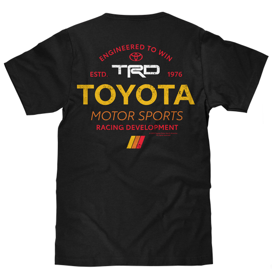 Toyota Racing Development TRD Front and Back Print T-Shirt - Black