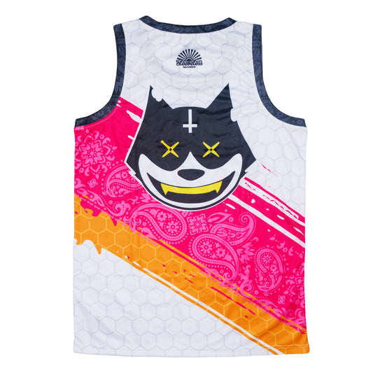 Stylust Paisley Cat White Jersey