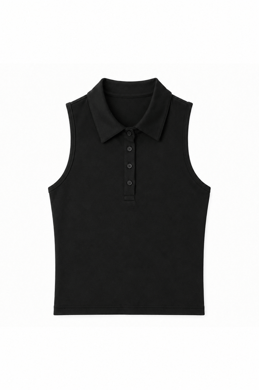 Lexy Organic Cotton Polo Tank