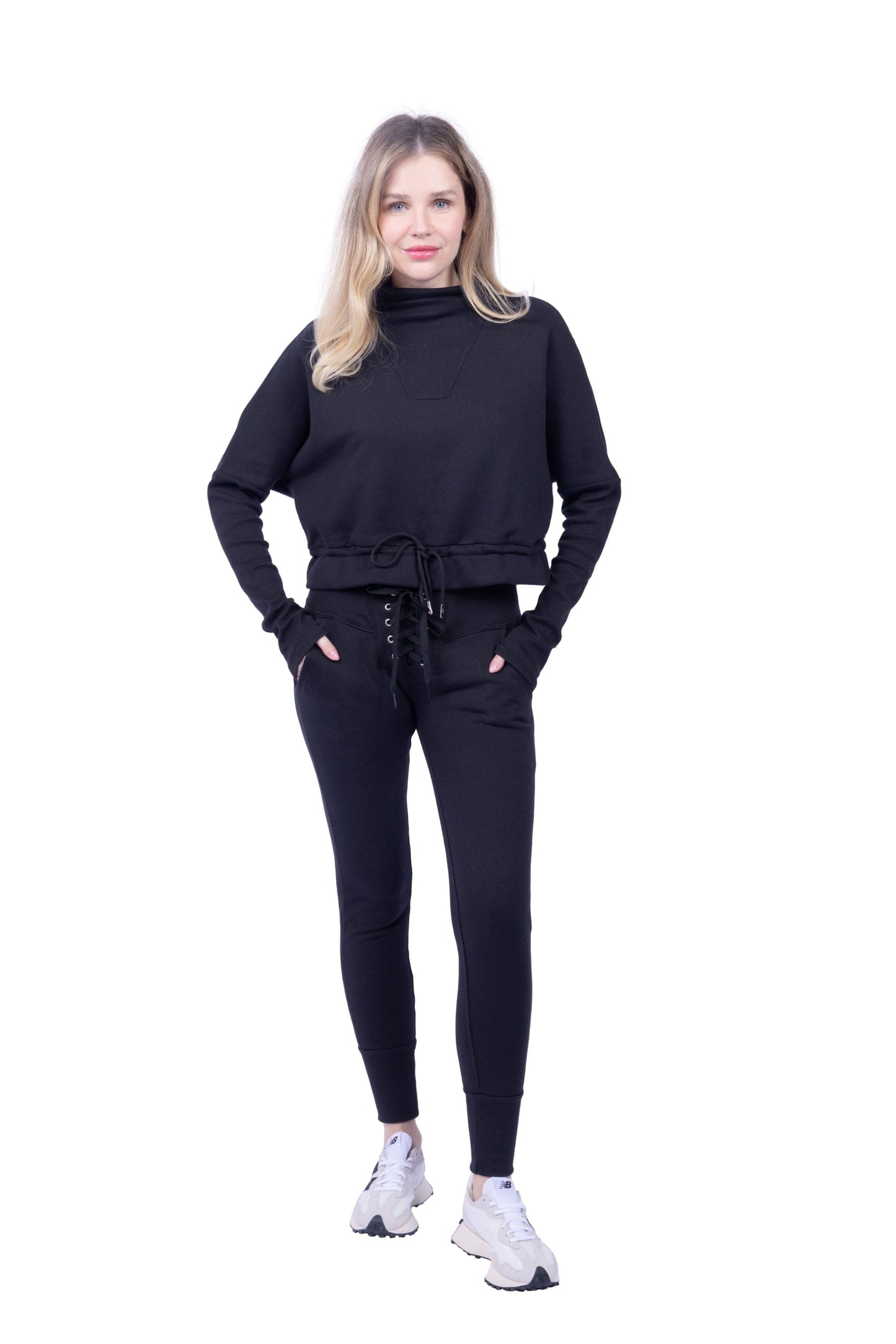 Britney Organic Cotton Roll-Neck Sweatshirt