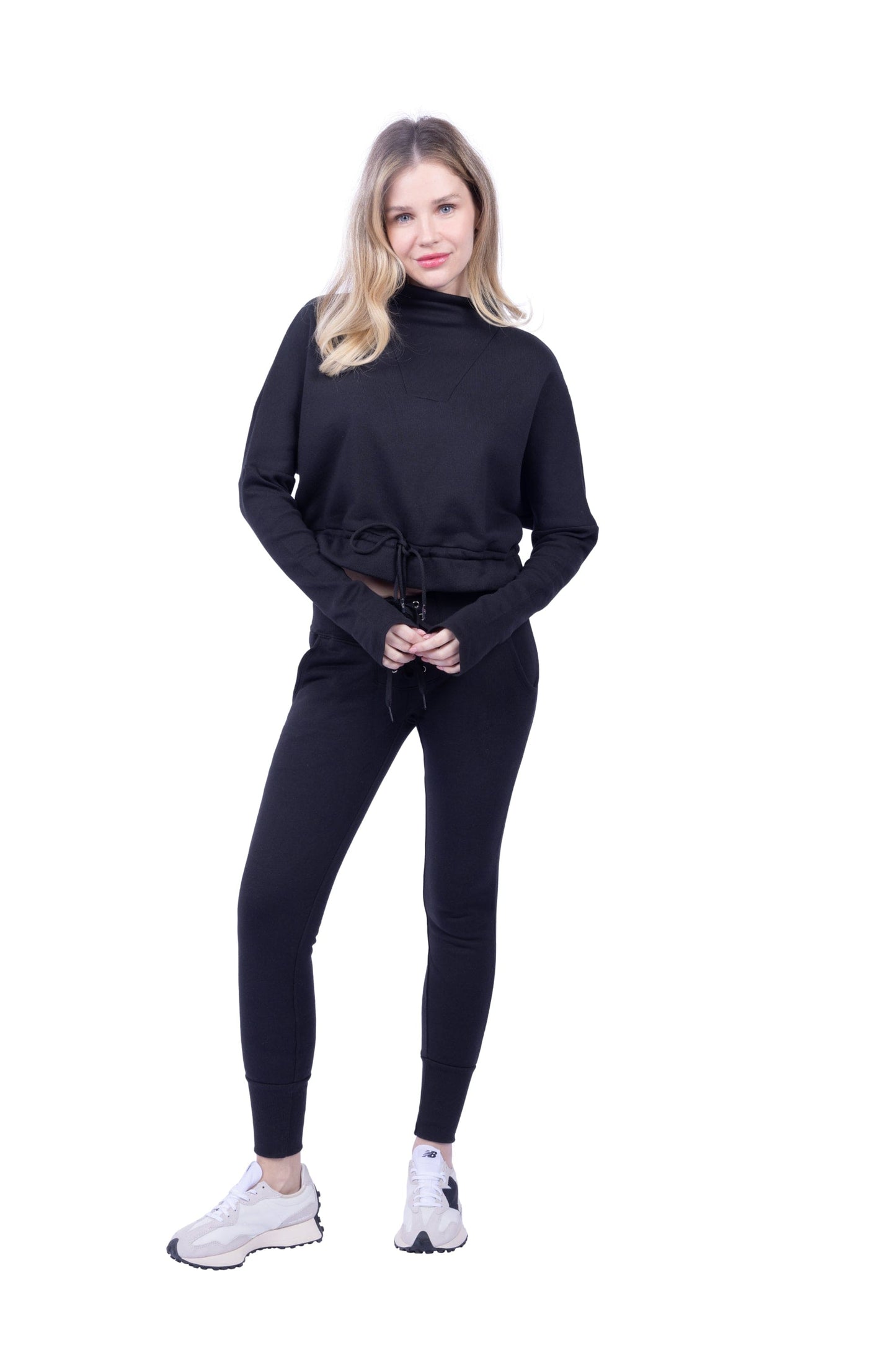 Britney Organic Cotton Roll-Neck Sweatshirt